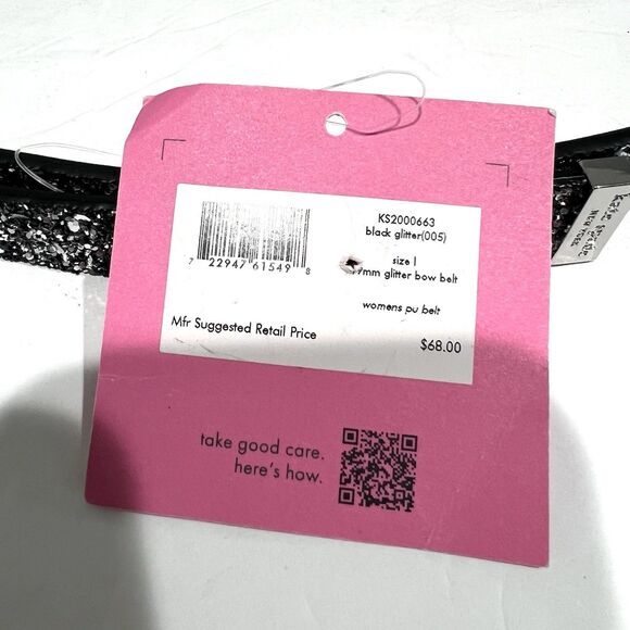 Kate Spade Glitter Bow Belt Size L main image 4